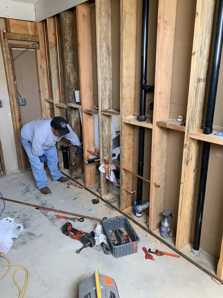 Commercial rough-in plumbing for Trenchless Sewer Repair in North Cohasset